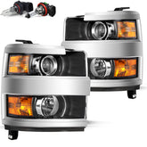 VehicleAid Headlights For 2015-2019 Chevy Silverado 2500HD